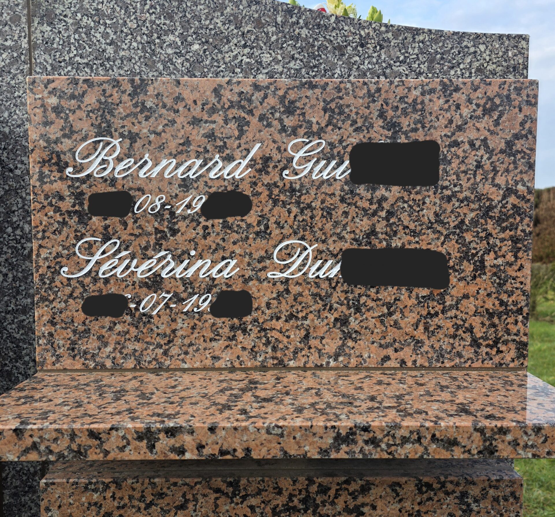 Déchenillement d'un lettre sur plaque